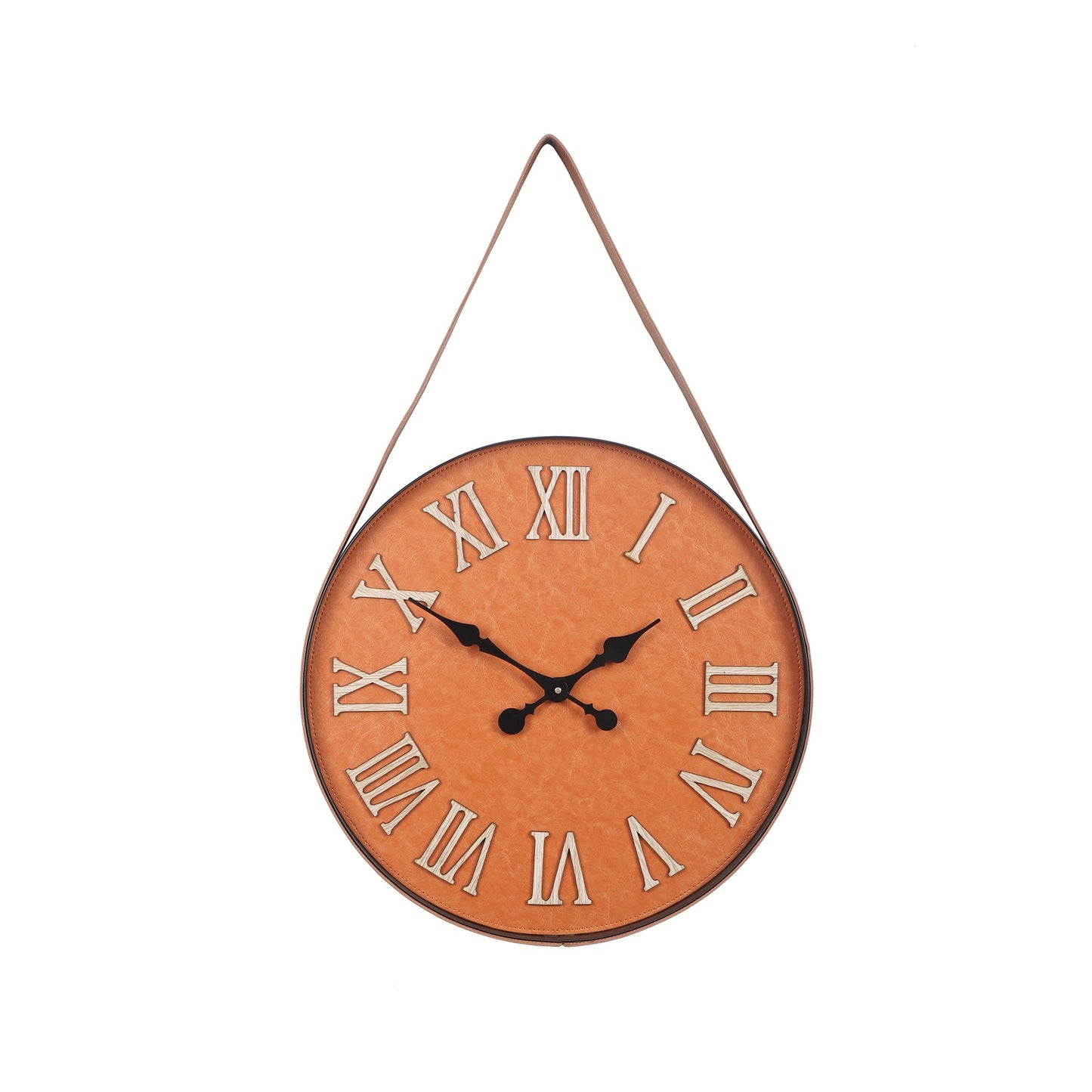 wc1 High Gloss Roman Numerals Wooden Wall Clock