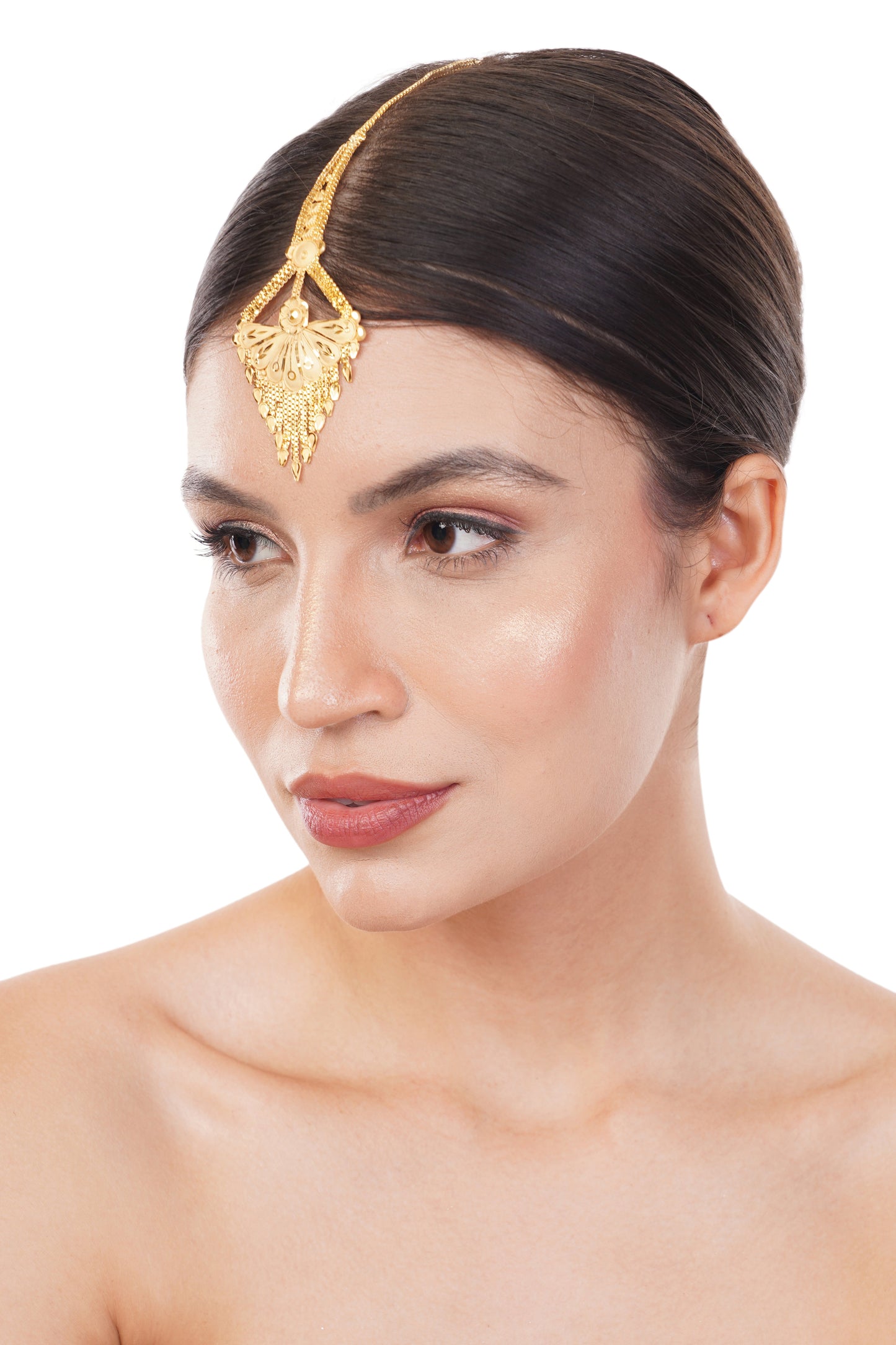 026 1Gm Gold Forehead Ornament (Maang Tikka)