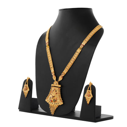 014 1Gm Gold Plated Jewellery Set For Women