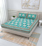 pp646 100% Cotton Bedsheet for Double Bed Queen Size with Pillow Cover Set, 220 TC