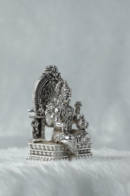 Silver Plated antique finish Maa Laxmi || Maa Laxmi Idol