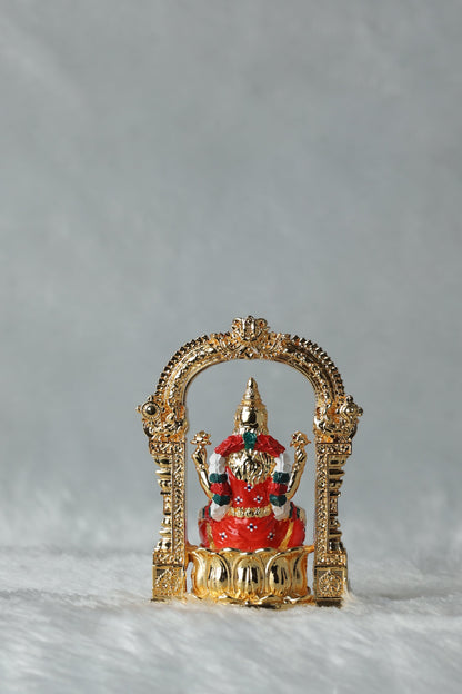 Gold Plated Aarch Tirupati Balaji , Laxmi and Padmavati