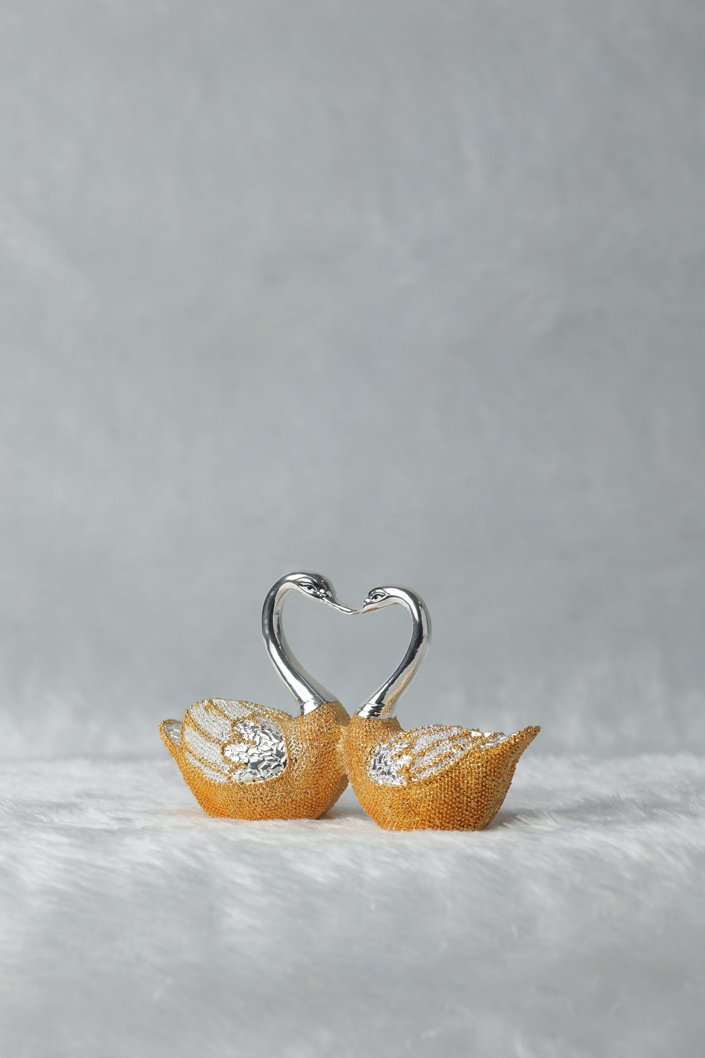 Gold and Silver plated Love Birds