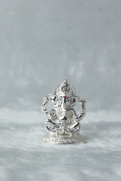 Silver plated Ganpati || Gannpati ji